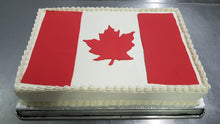 Load image into Gallery viewer, Custom Slab Cakes Canada Flag
