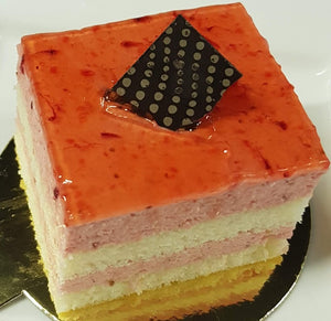 2.5" Square Strawberry Mousse